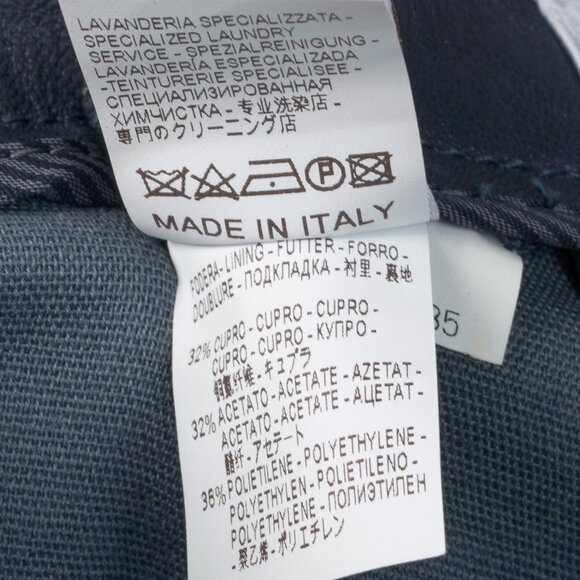 Brunello Cucinelli AW/15 Navy Stretch-Nappa Leather Leggings - Picture 11 of 11